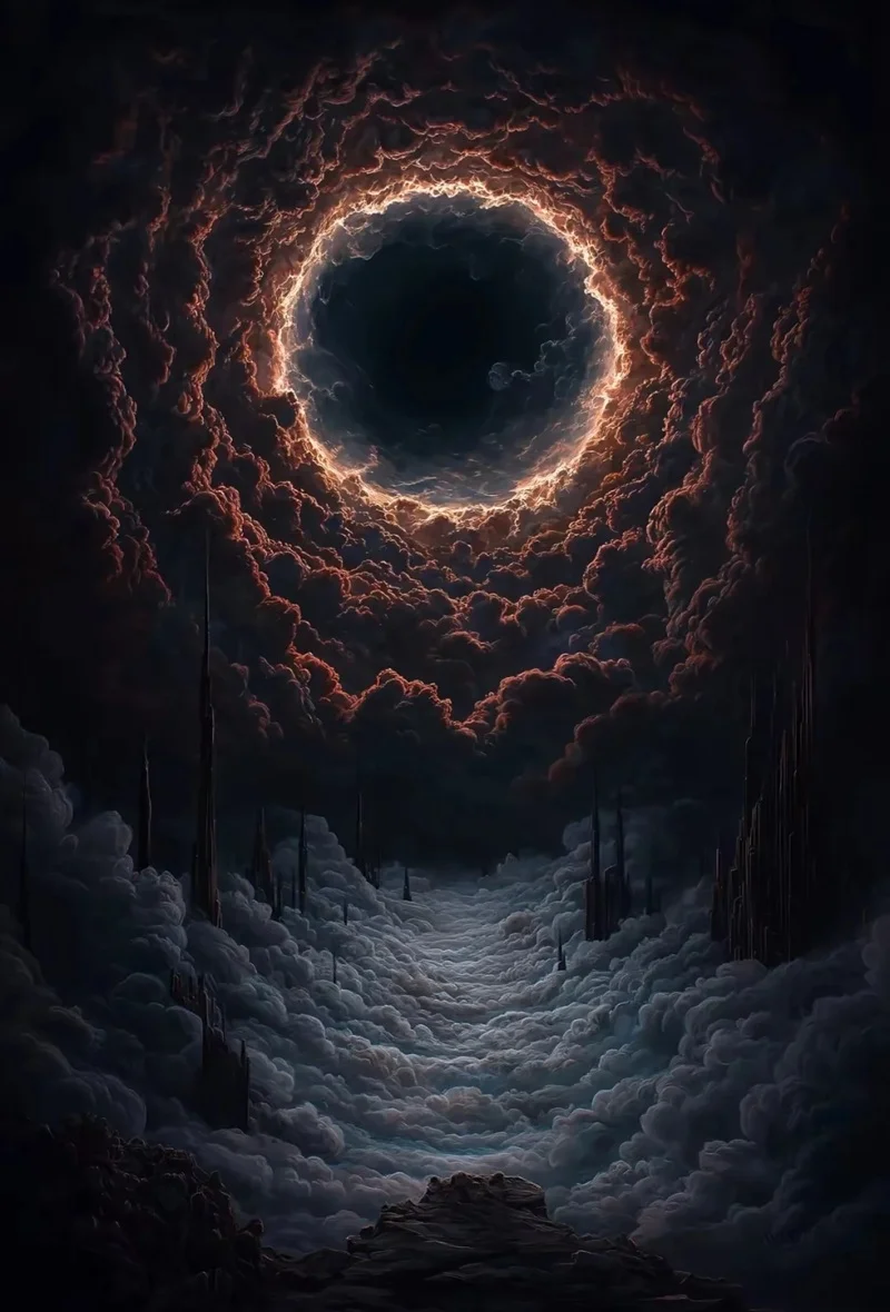 Hình nền tối huyền ảo hình khối lạ mắt