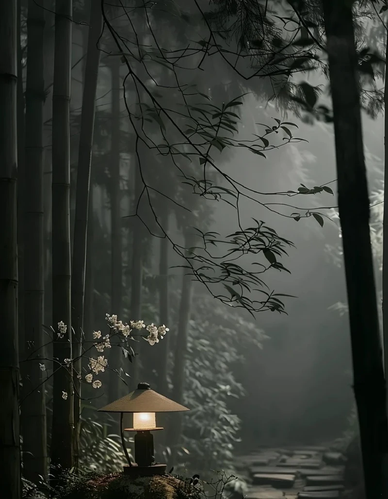 Hình nền tối huyền ảo họa tiết ánh sáng