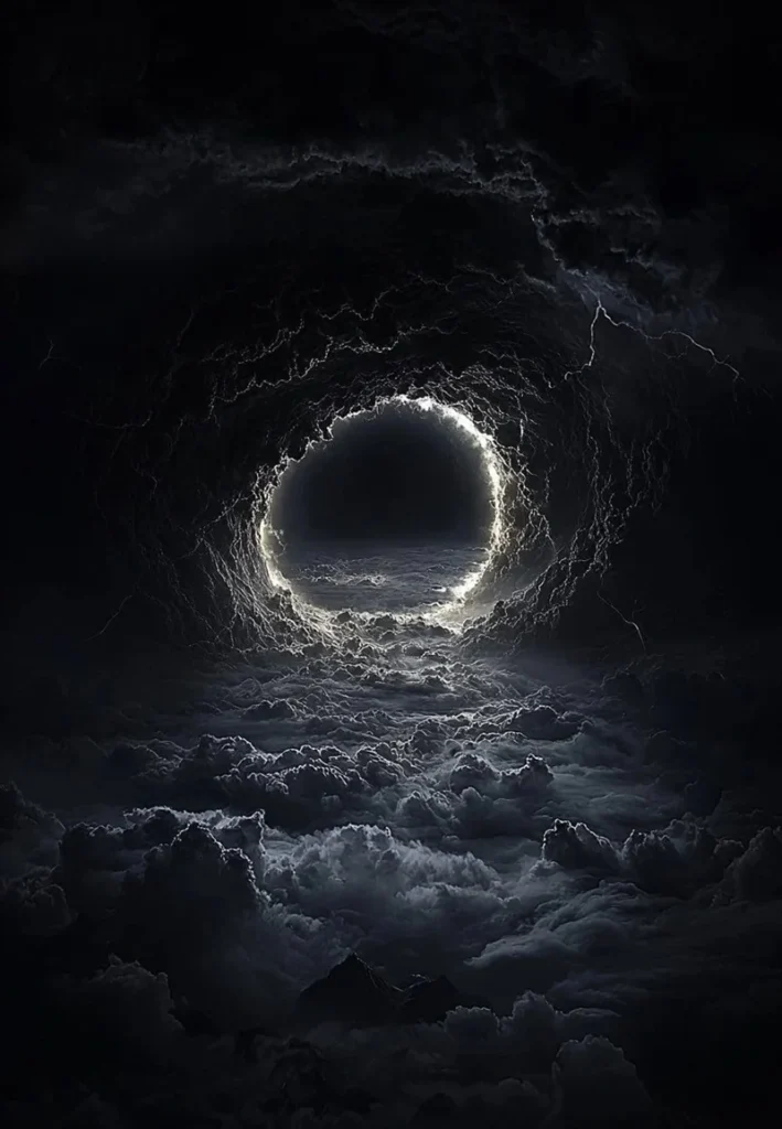 Hình nền tối huyền ảo không gian sâu thẳm