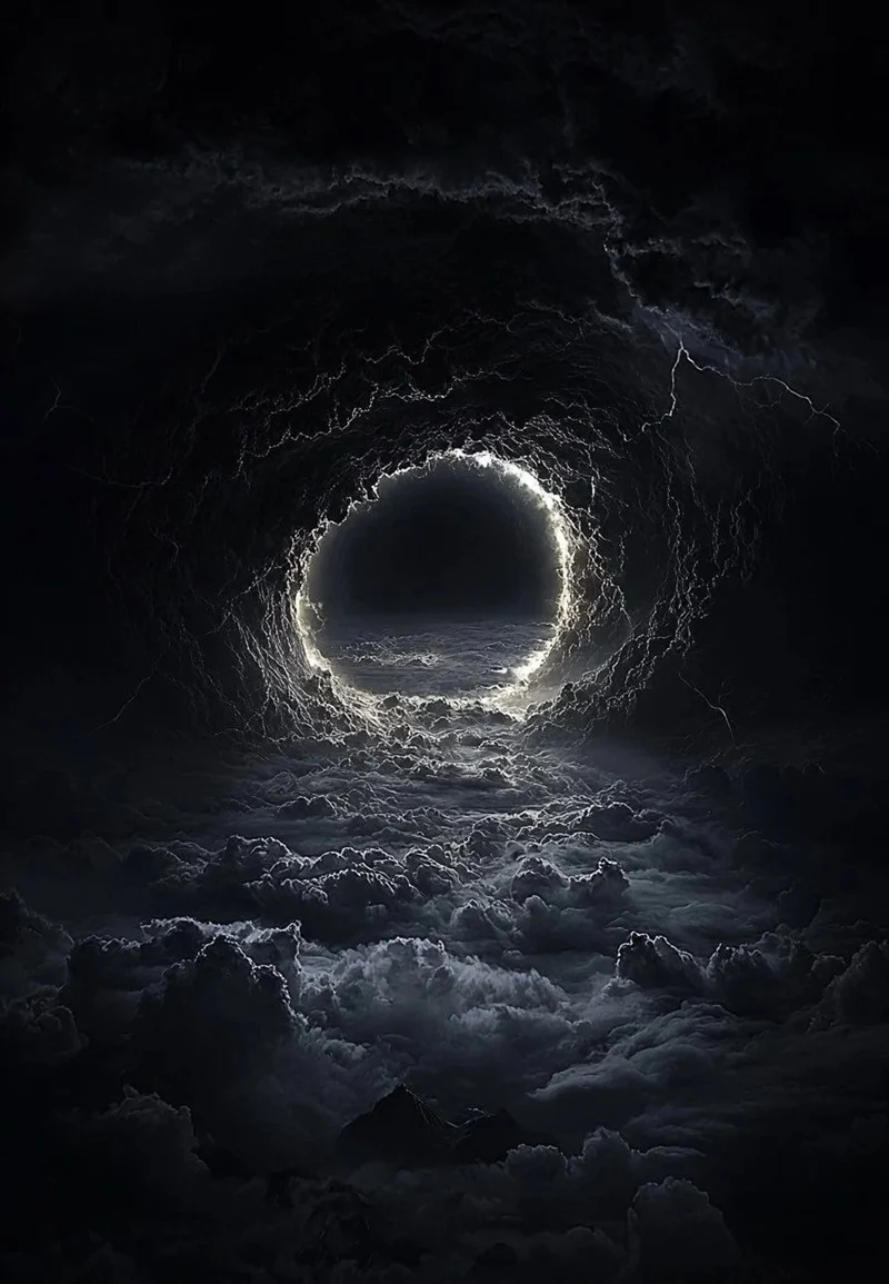 Hình nền tối huyền ảo không gian sâu thẳm