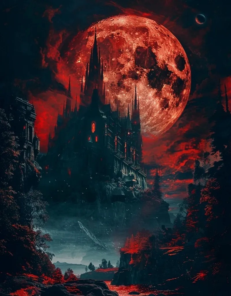 Hình nền tối huyền ảo mang cảm xúc lạ