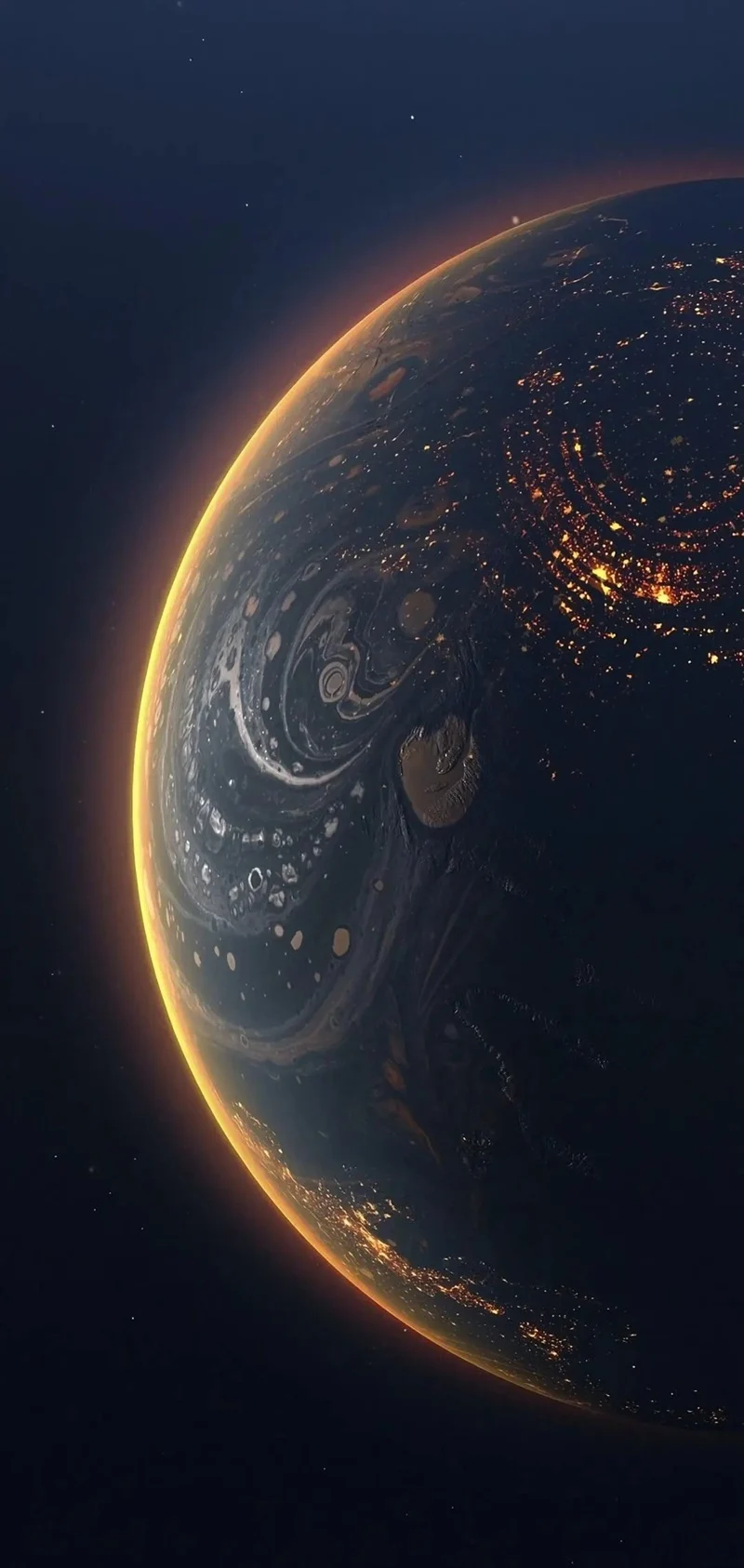 Hình nền vũ trụ huyền bí bầu trời rộng mở