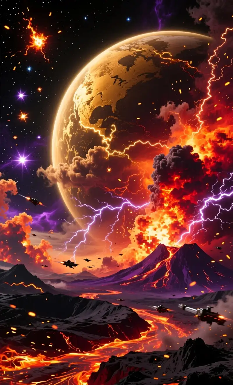 Hình nền vũ trụ huyền bí cảnh quan thiên hà