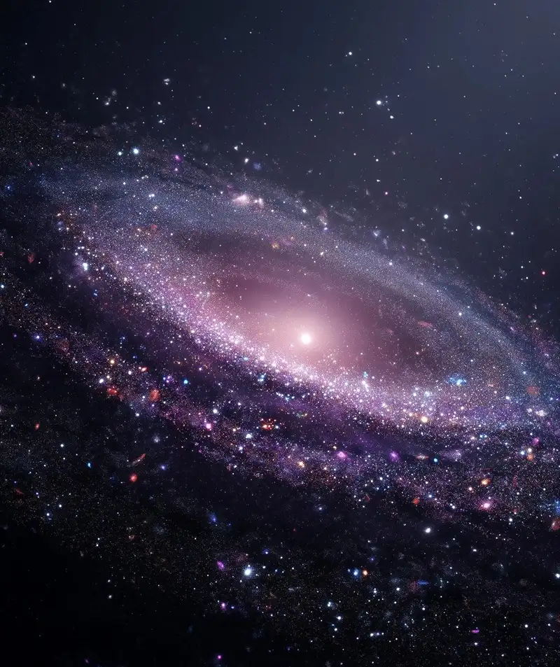 Hình nền vũ trụ huyền bí sắc màu kỳ ảo