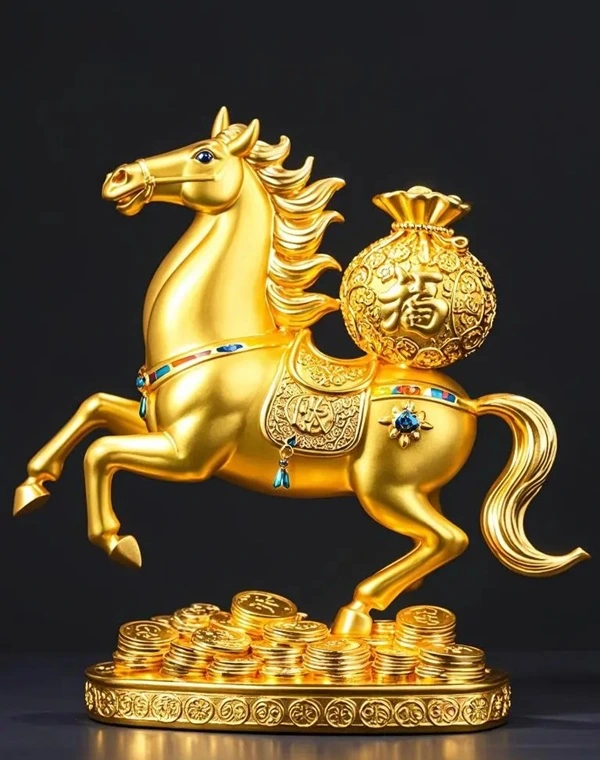 Hình ngựa phong thủy vẻ đẹp bền vững