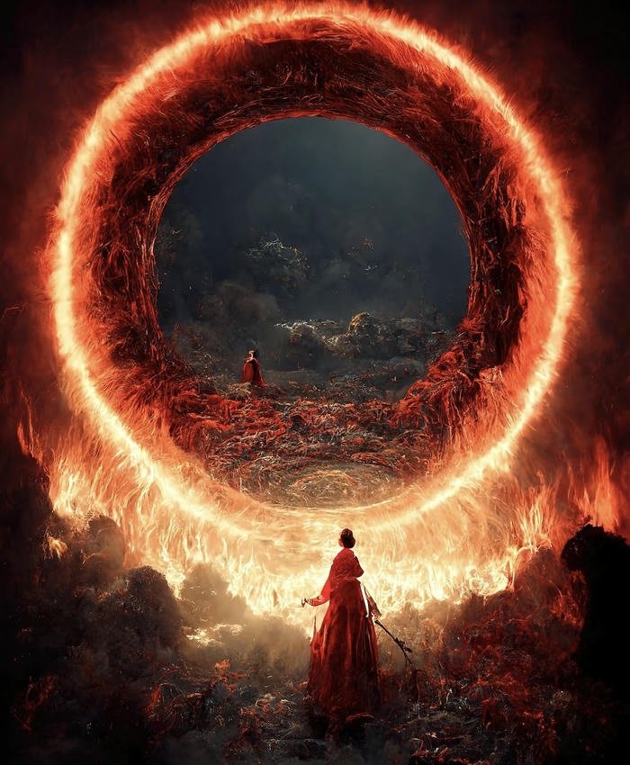 Hình phong thủy ánh lửa