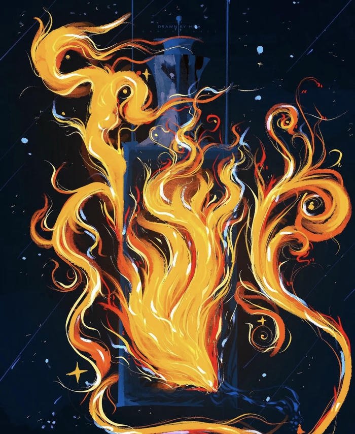 Hình phong thủy màu đỏ tượng trưng