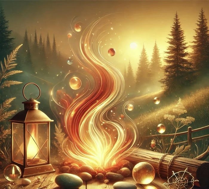 Hình phong thủy rực sáng