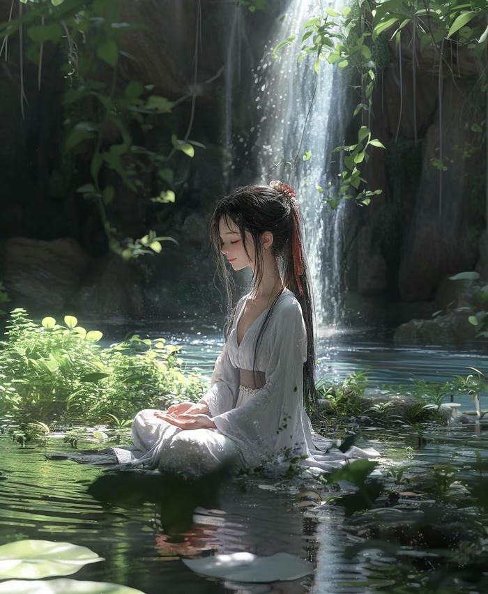 Hình phong thủy suối trong Hình phong thủy suối trong