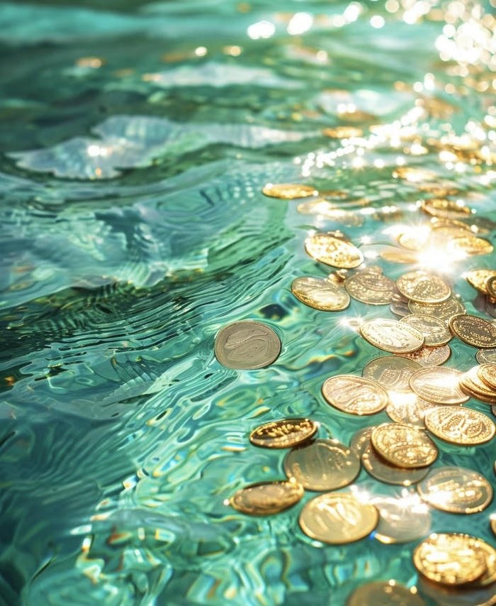 Hình phong thủy tượng vàng bạc