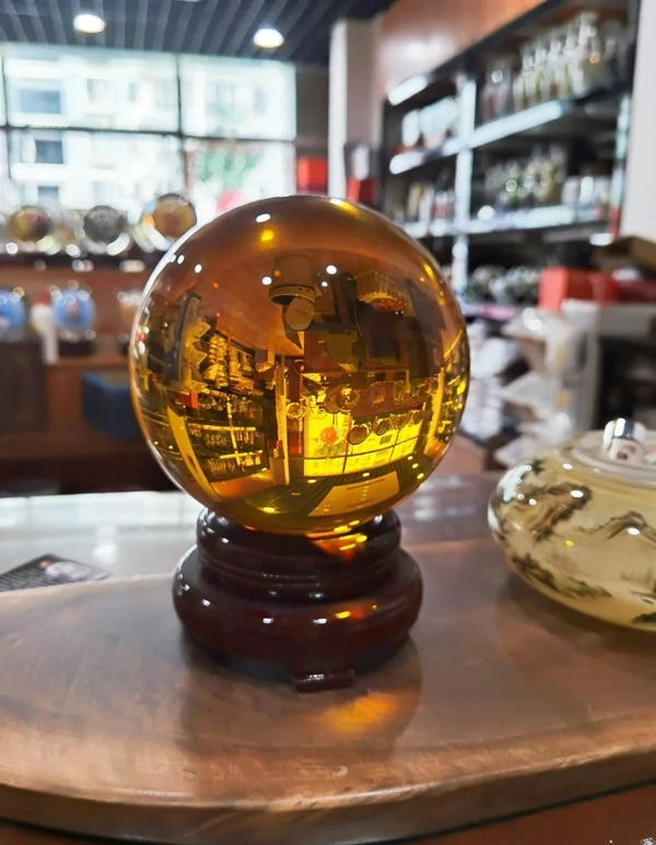 Hình quả cầu phong thủy biểu tượng may mắn