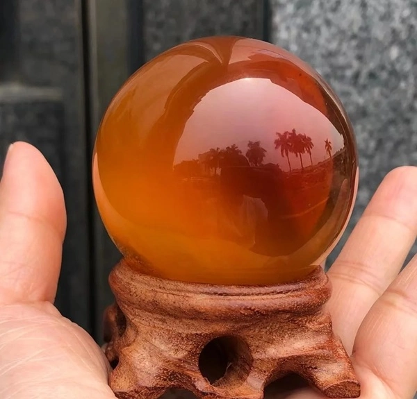 Hình quả cầu phong thủy họa tiết tự nhiên