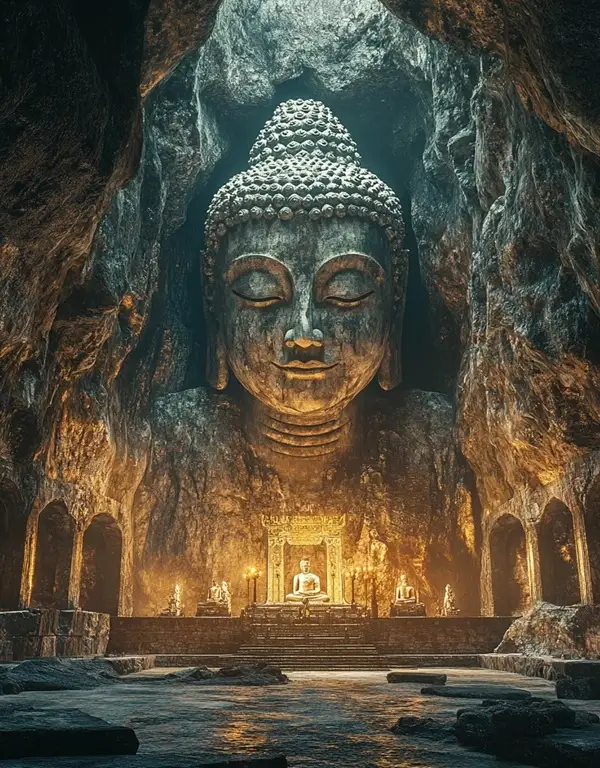 Hình tượng Phật an lành cảm giác nhẹ nhàng