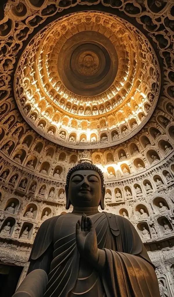 Hình tượng Phật an lành phong cách truyền thống