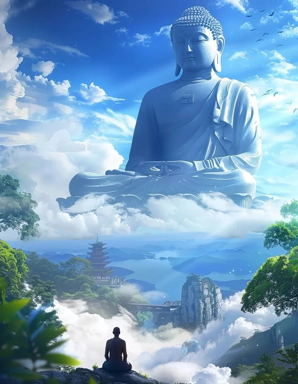 Hình tượng Phật an lành phong thái thanh tịnh