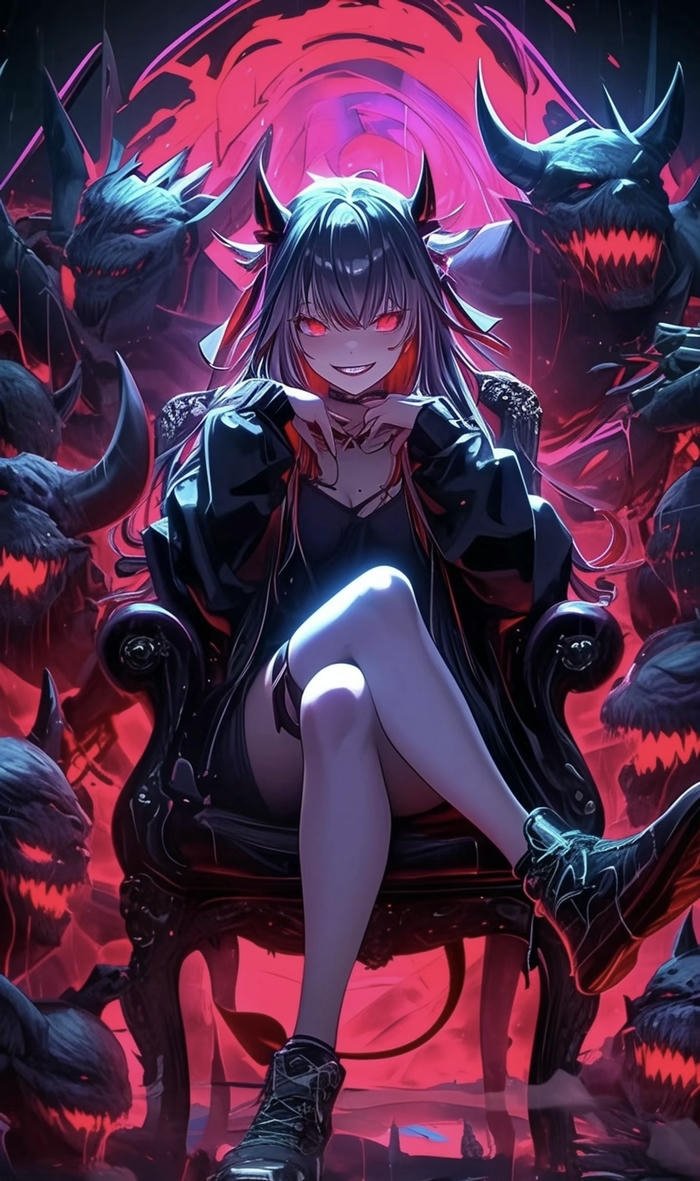 ảnh anime ác quỷ ngầu full hd