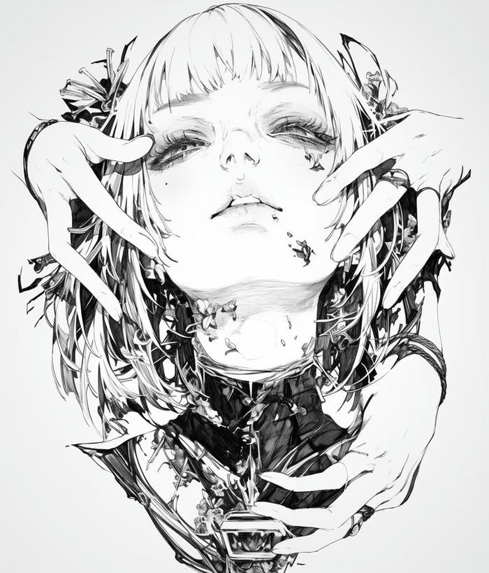 ảnh anime đen trắng ngầu deep ảnh anime đen trắng ngầu deep