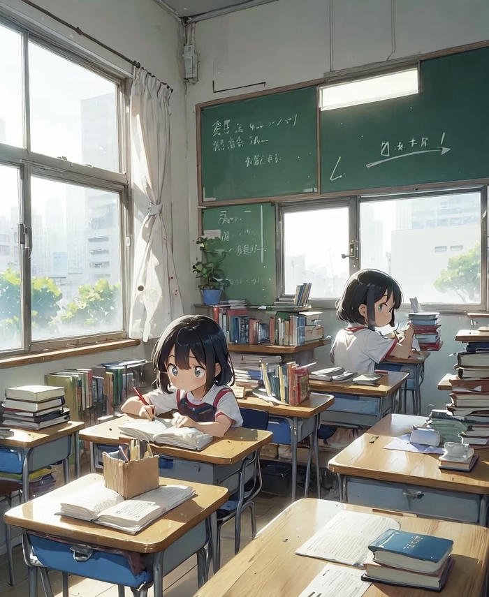 ảnh anime học đường đáng yêu