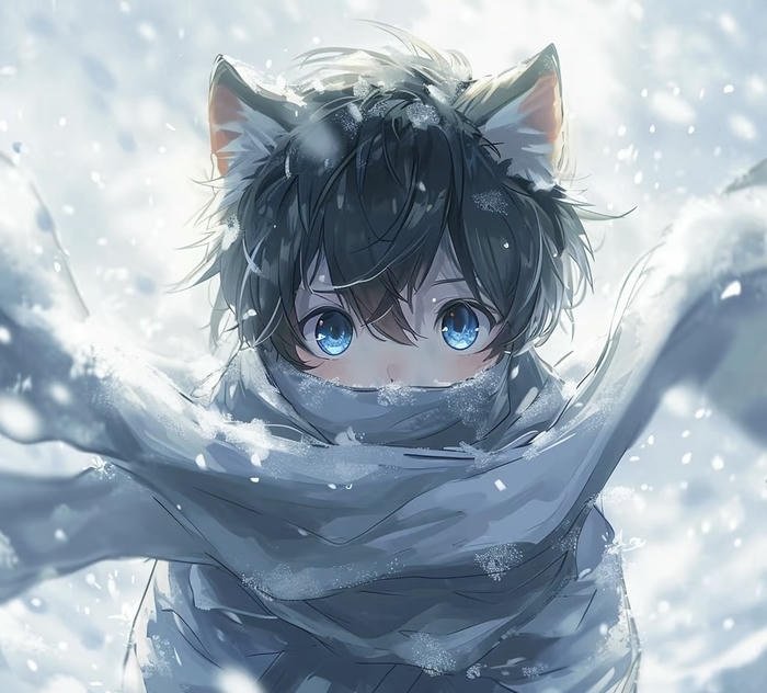 ảnh anime mùa đông đáng yêu