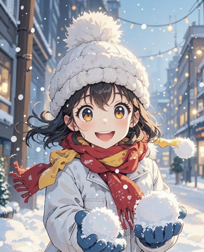 ảnh anime mùa đông lãng mạn