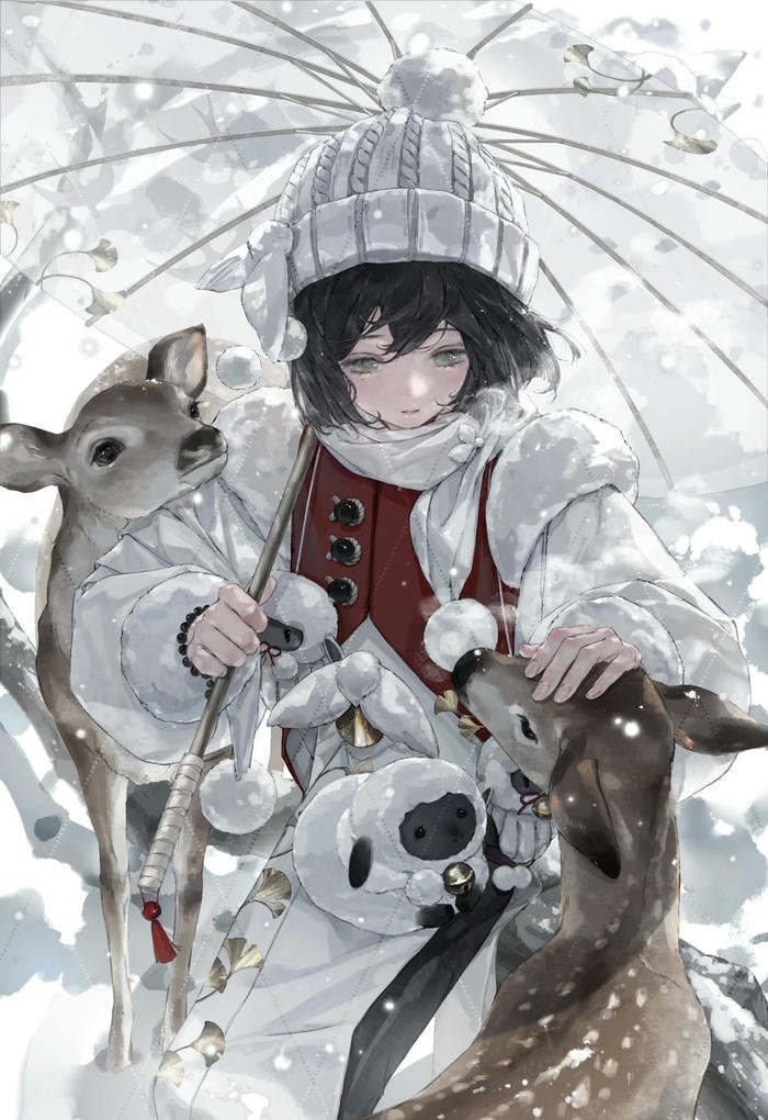 ảnh anime mùa đông tuyết rơi