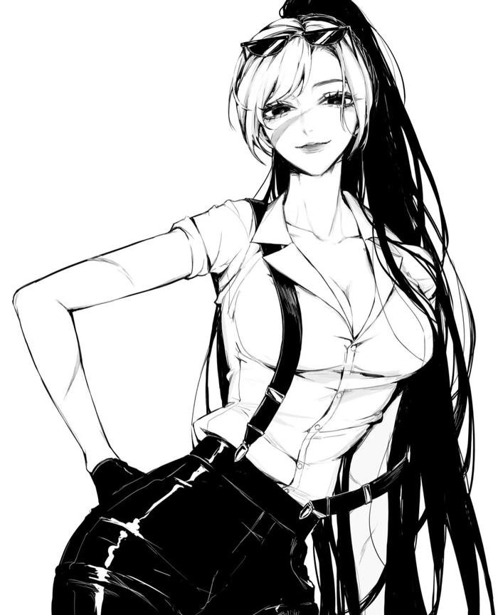 ảnh anime ngầu đen trắng đầy cá tính ảnh anime ngầu đen trắng đầy cá tính