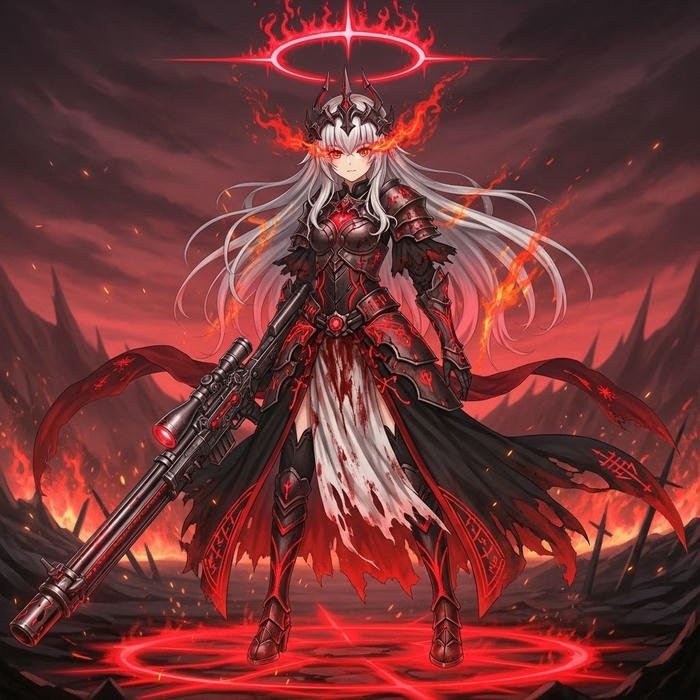 ảnh anime nữ chiến binh chiến binh ánh sáng