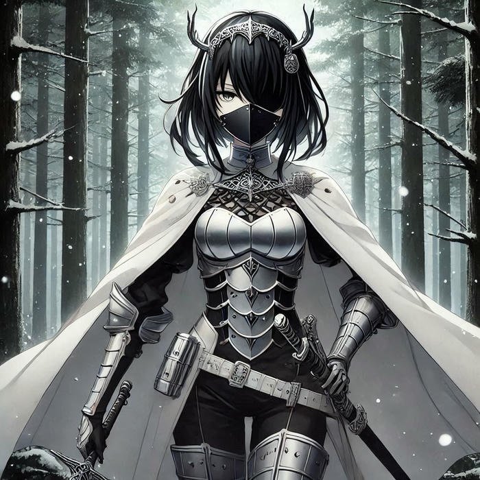 ảnh anime nữ chiến binh giáp thép