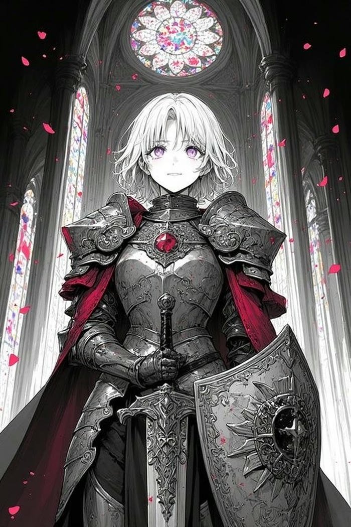 ảnh anime nữ chiến binh mạnh mẽ_