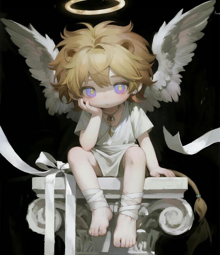 ảnh anime thiên sứ ánh sáng ấn tượng