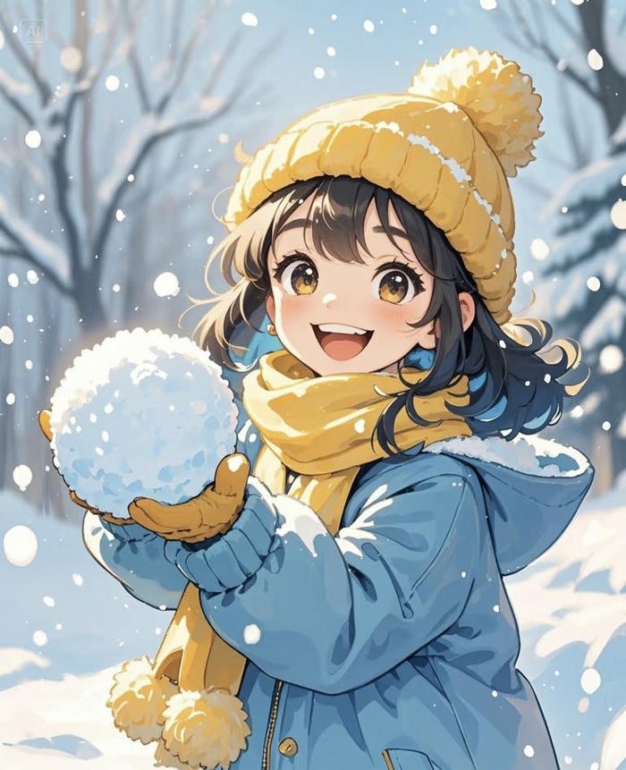 ảnh anime tuyết rơi cực đẹp