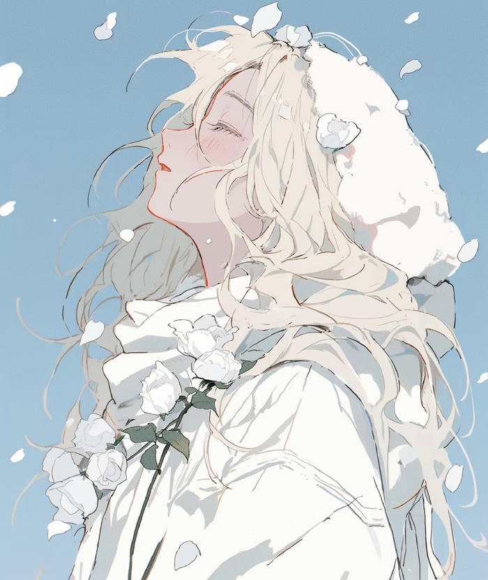 ảnh anime tuyết rơi fantasy