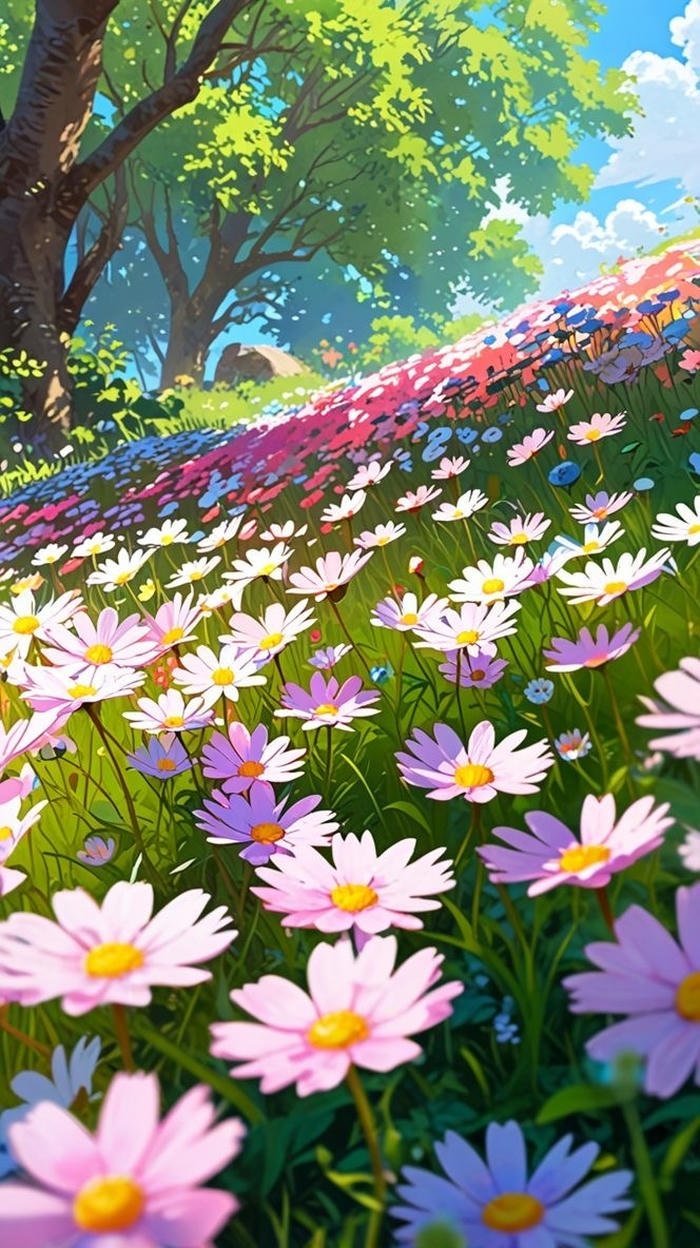 ảnh hoa nở nghệ thuật đầy màu sắc