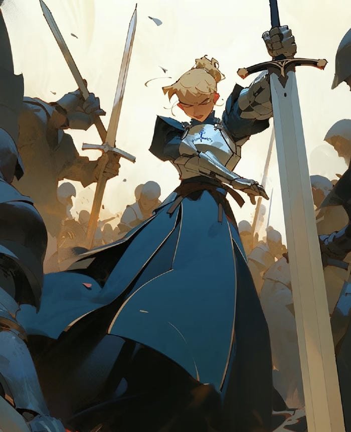 ánh kiếm lóe sáng anime