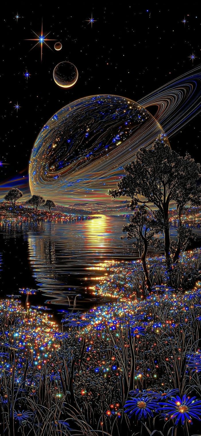 ảnh nền vũ trụ ánh sáng