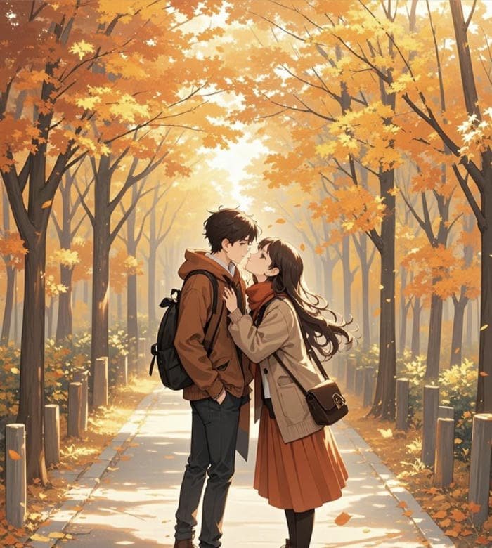 ánh nhìn tình cảm anime lãng mạn