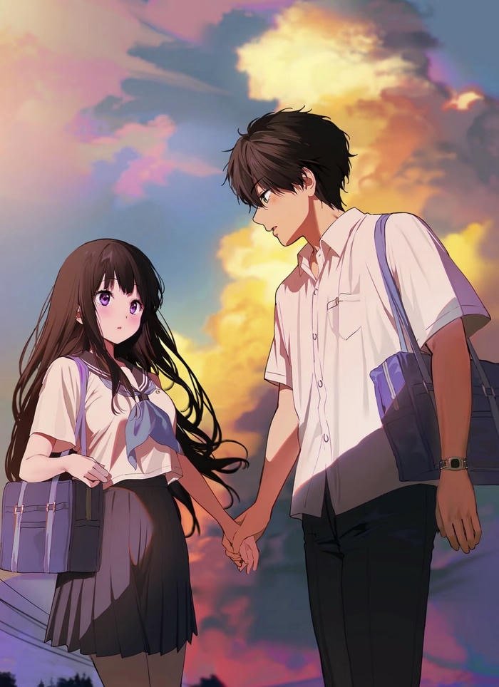 ánh sáng ấm áp anime