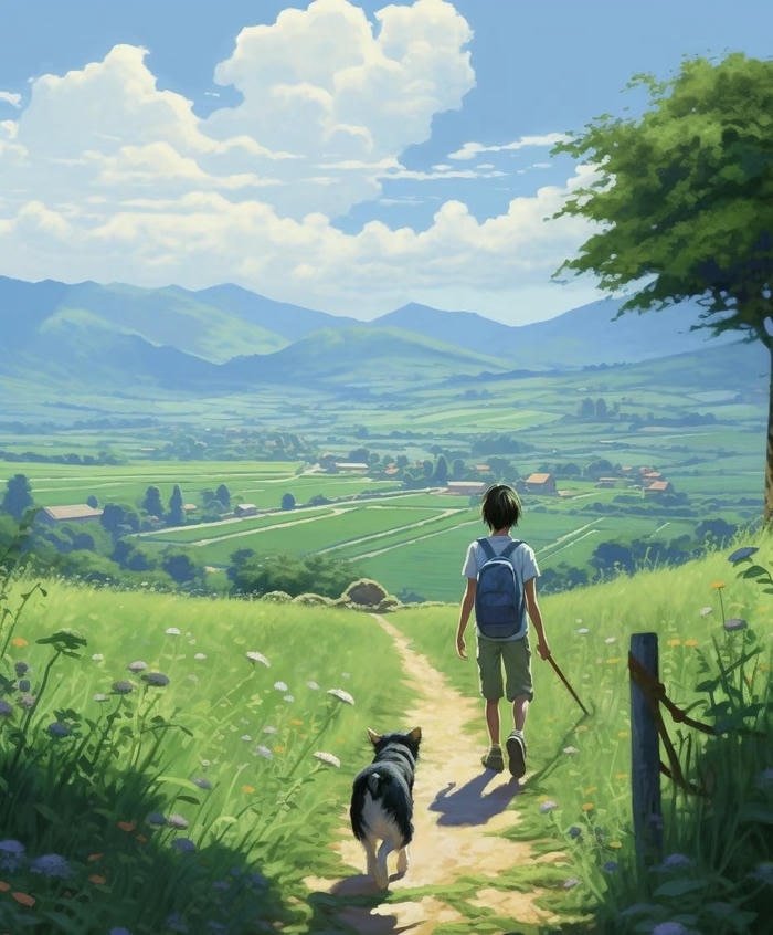 ánh trăng sáng anime lãng mạn