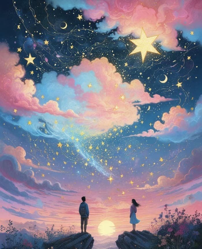 anime lãng mạn giữa trời sao