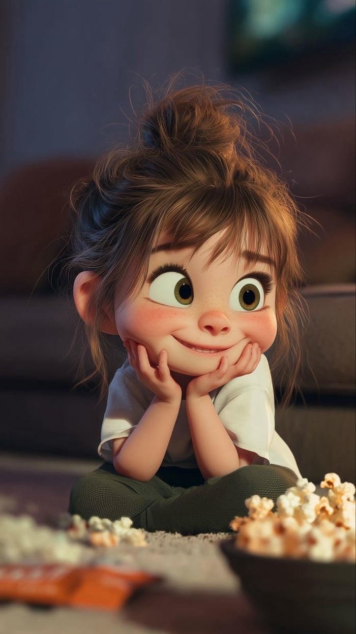 avatar cartoon ngộ nghĩnh vui vẻ