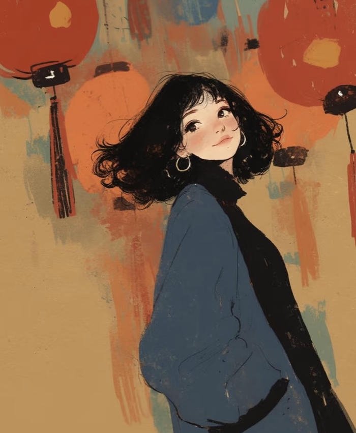 avatar đậm nét trừu tượng