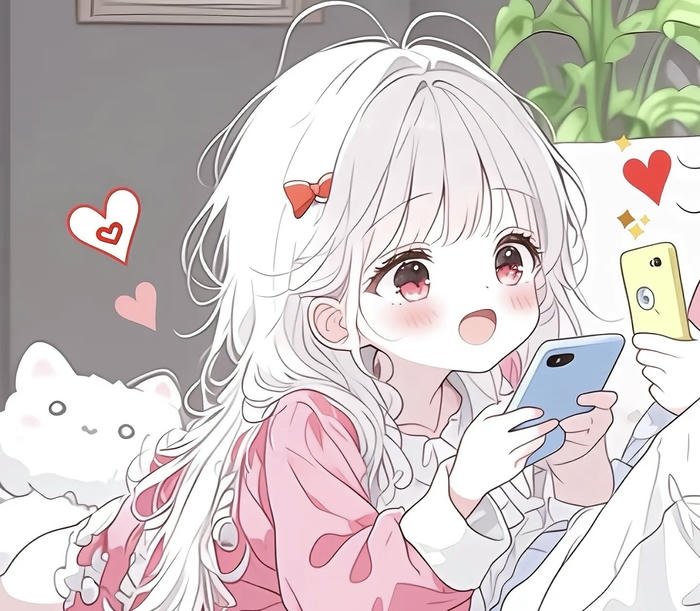 avatar đôi chibi dễ thương