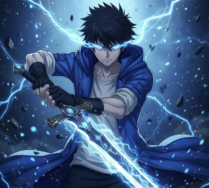 bức ảnh anime sức mạnh ánh sáng