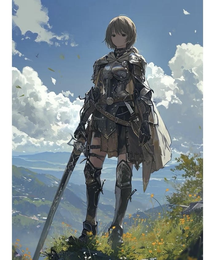 bức ảnh chiến binh anime ngầu