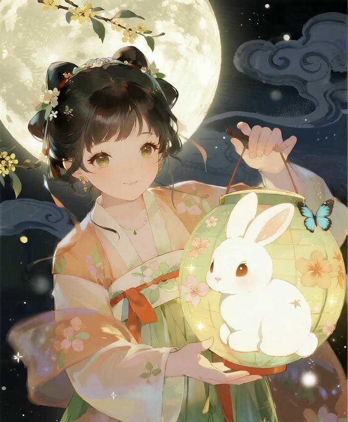 bức anime cổ trang truyền thống