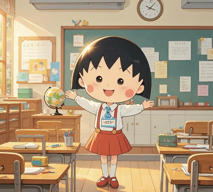 bức anime học đường vui vẻ