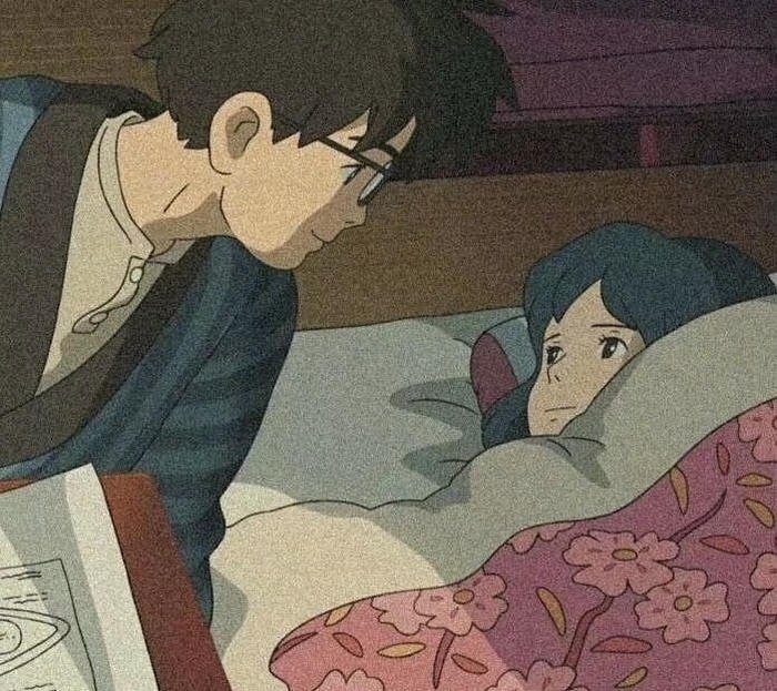 bức anime lãng mạn buổi chiều