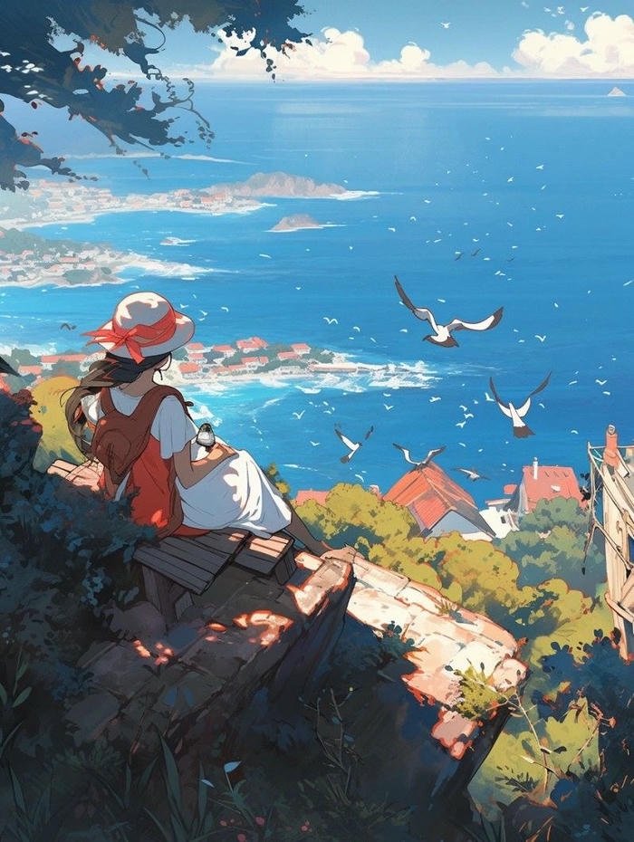 bức tranh anime phiêu lưu rực rỡ