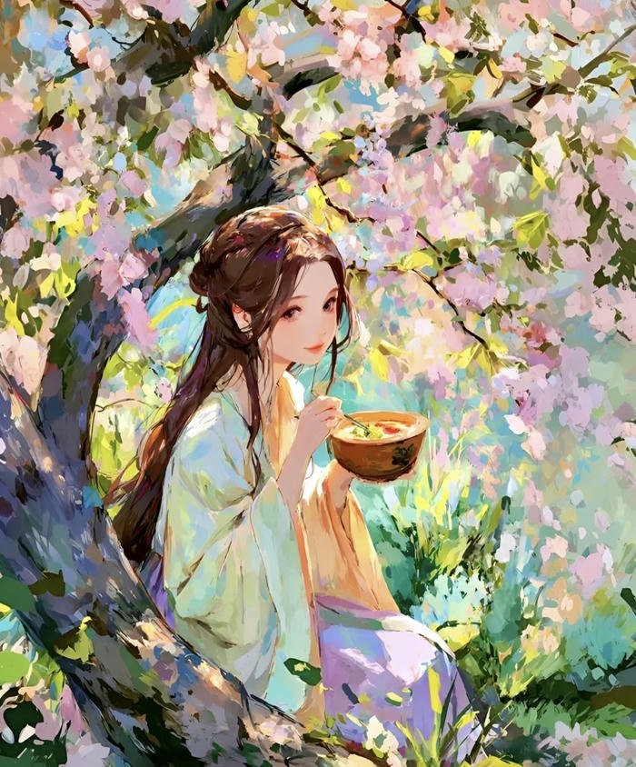 bức tranh cổ phục anime