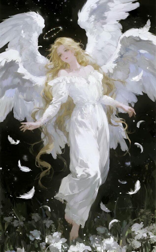 các ảnh anime thiên sứ ánh sáng